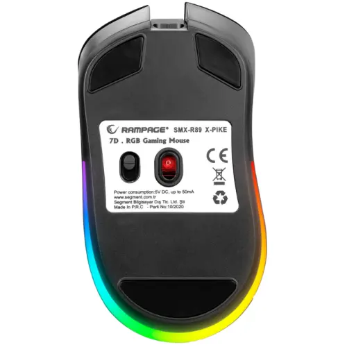 Rampage SMX-R89 X-PIKE 5000 DPI 6 tUŞ  Kablosuz/Kablolu RGB Gaming (Oyuncu) Mouse