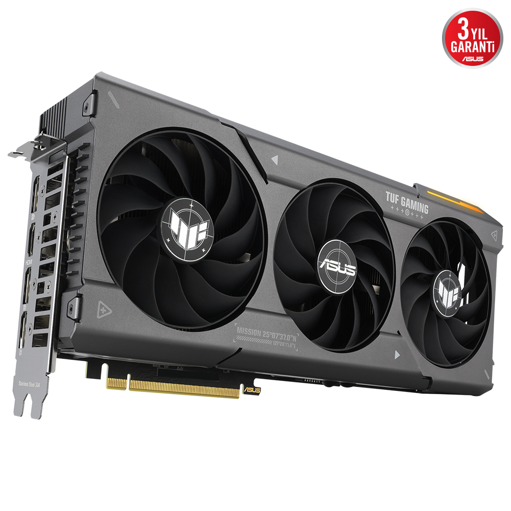 ASUS TUF Gaming Radeon RX 7600 XT OC TUF-RX7600XT-O16G-GAMING 16GB GDDR6 128Bit DX12 Gaming (Oyuncu) Ekran Kartı