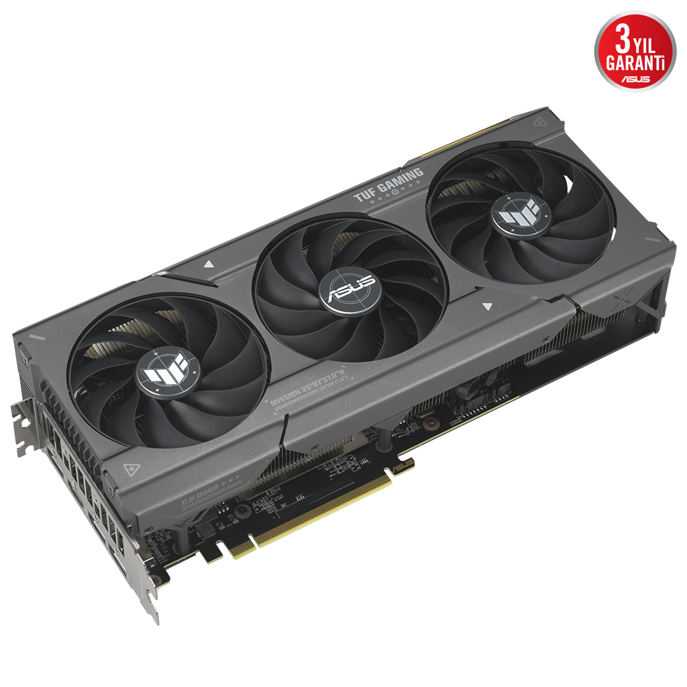 ASUS TUF Gaming Radeon RX 7600 XT OC TUF-RX7600XT-O16G-GAMING 16GB GDDR6 128Bit DX12 Gaming (Oyuncu) Ekran Kartı