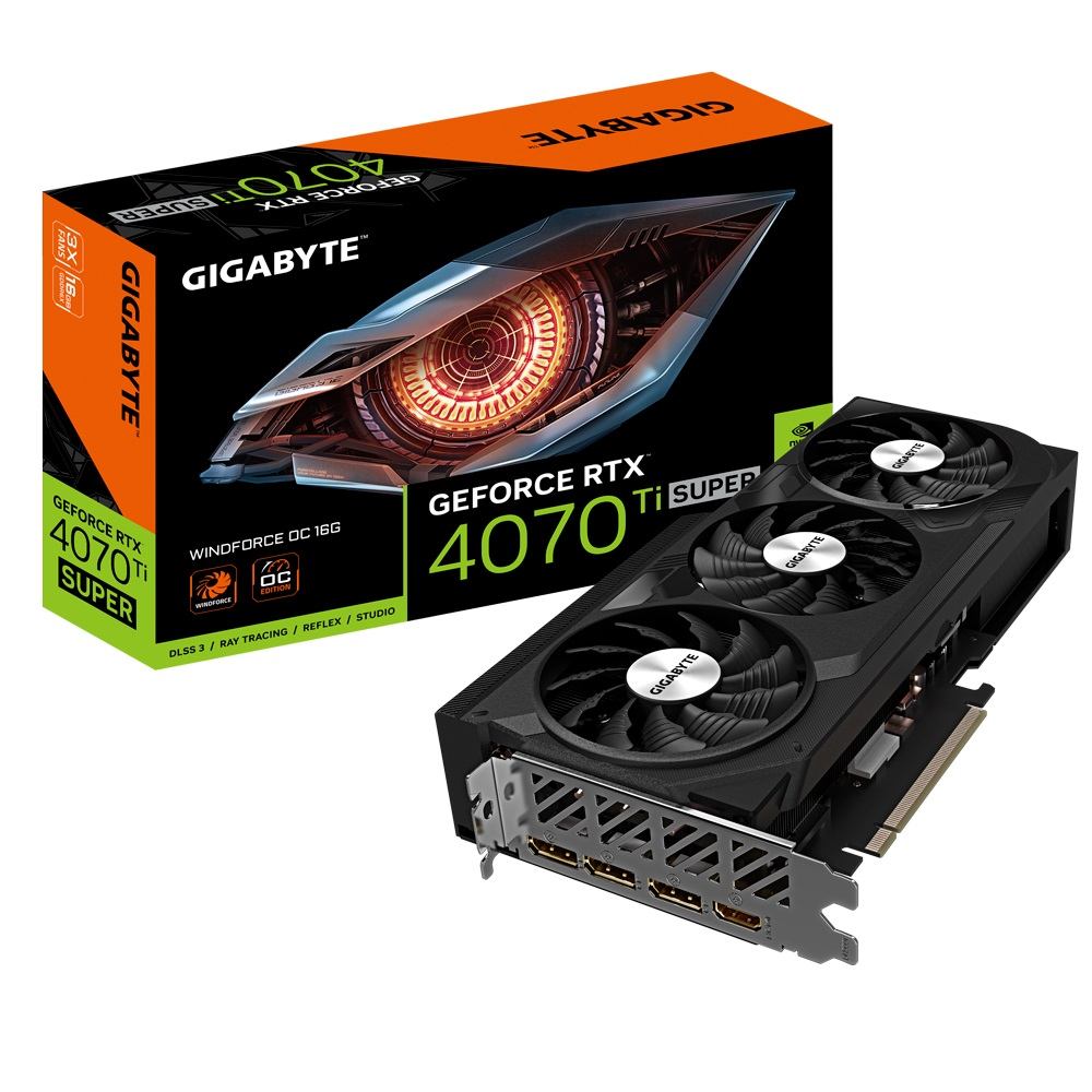 Gigabyte GeForce RTX 4070 Ti Super Windforce OC 16G GV-N407TSWF3OC-16GD 1.0 16GB GDDR6X 256Bit DLSS 3 Gaming (Oyuncu) Ekran Kartı