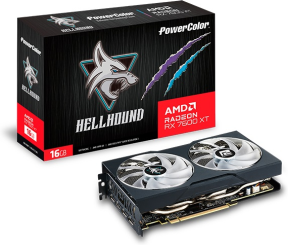 POWERCOLOR HELLHOUND RX7600XT 16G-L/O 16GB GDDR6 128Bit DX12 Gaming (Oyuncu) Ekran Kartı