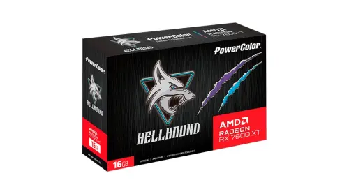 POWERCOLOR HELLHOUND RX7600XT 16G-L/O 16GB GDDR6 128Bit DX12 Gaming (Oyuncu) Ekran Kartı