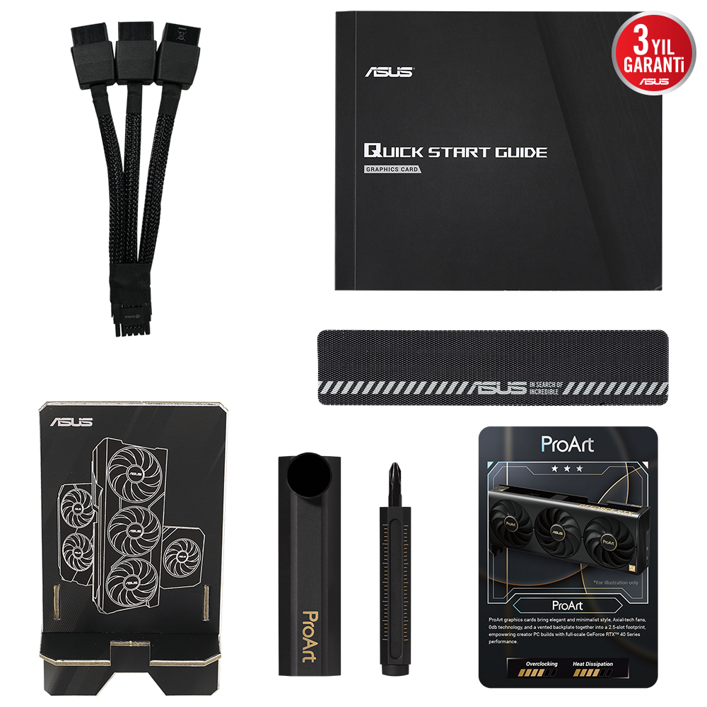 ASUS ProArt GeForce RTX 4080 Super 16GB OC PROART-RTX4080S-O16G GDDR6X 256Bit DLSS 3  Gaming (Oyuncu) Ekran Kartı