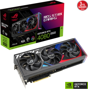 ASUS ROG Strıix RTX 4080 SUPER 16G ROG-STRIX-RTX4080S-16G-GAMING GDDR6X 256Bit DX12 DLSS 3 Gaming (Oyuncu) Ekran Kartı