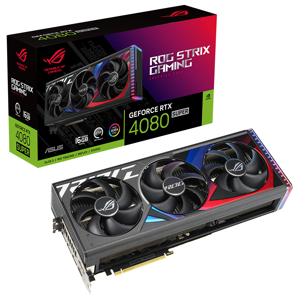 ASUS ROG Strıix RTX 4080 SUPER 16G ROG-STRIX-RTX4080S-16G-GAMING GDDR6X 256Bit DX12 DLSS 3 Gaming (Oyuncu) Ekran Kartı