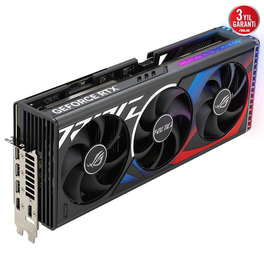 ASUS ROG Strıix RTX 4080 SUPER 16G ROG-STRIX-RTX4080S-16G-GAMING GDDR6X 256Bit DX12 DLSS 3 Gaming (Oyuncu) Ekran Kartı