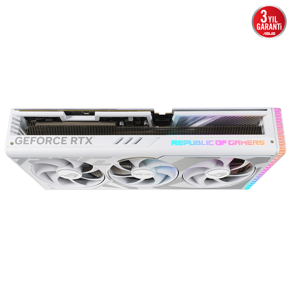 ASUS ROG Strıix RTX 4080 SUPER 16G OC WHITE ROG-STRIX-RTX4080S-O16G-WHITE GDDR6X 256Bit DX12 DLSS 3 Gaming (Oyuncu) Ekran Kartı