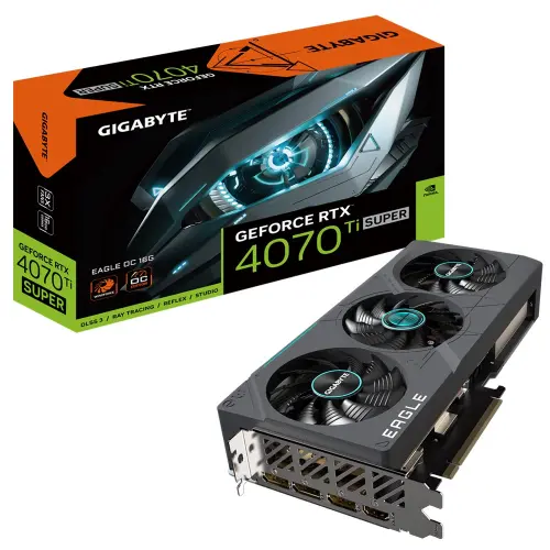 Gigabyte GeForce RTX 4070 Ti Super Eagle OC 16G GV-N407TSEAGLE OC-16GD 1.0 12GB GDDR6X 192Bit DX12 DLSS 3 Gaming (Oyuncu) Ekran Kartı