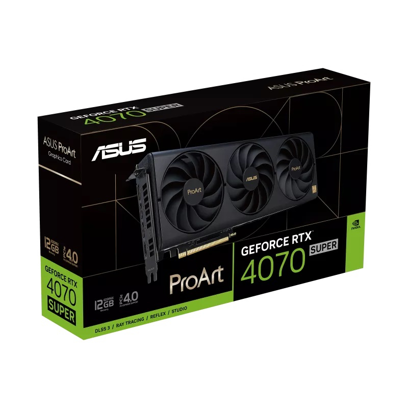 ASUS ProArt GeForce RTX 4070 SUPER PROART-RTX4070S-12G 12GB GDDR6X 192Bit DX12 DLSS 3 Gaming (Oyuncu) Ekran Kartı