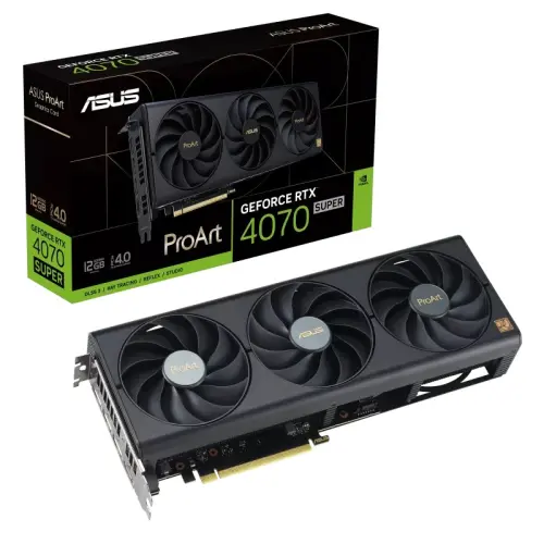 ASUS ProArt GeForce RTX 4070 SUPER PROART-RTX4070S-12G 12GB GDDR6X 192Bit DX12 DLSS 3 Gaming (Oyuncu) Ekran Kartı