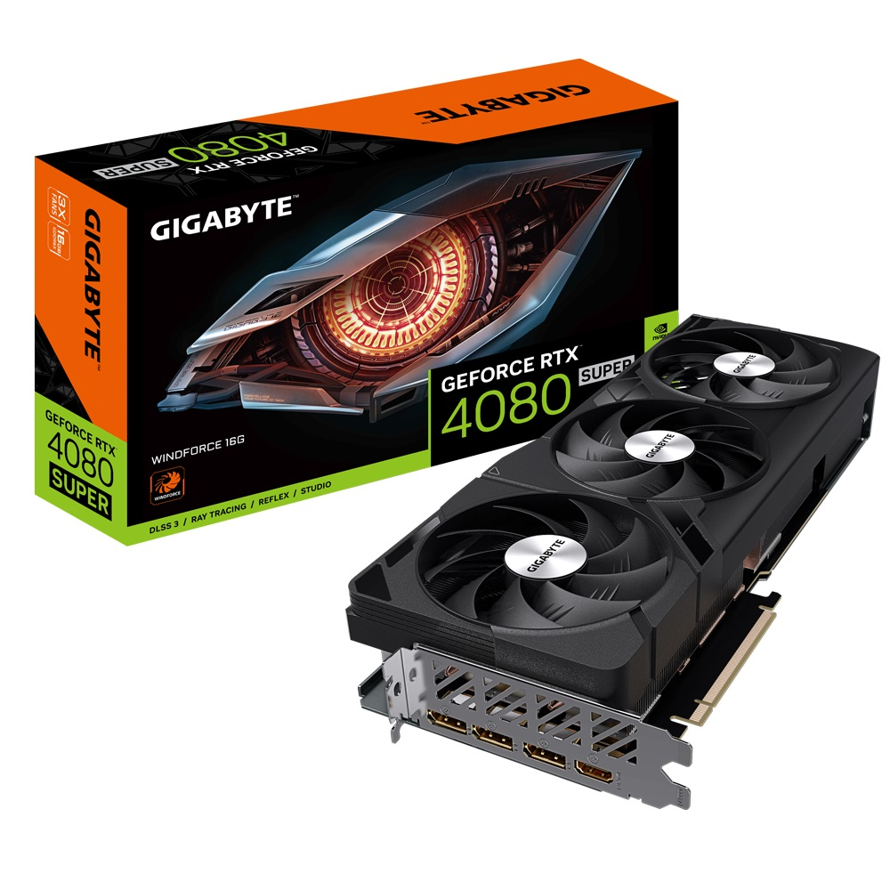 Gigabyte GeForce RTX 4080 Super Windforce 16G GV-N408SWF3-16GD 1.0 GDDR6X 256Bit DX12 DLSS 3 Gaming (Oyuncu) Ekran Kartı
