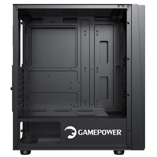 GamePower Ravadin ATX 3* ARGB Infinity Fan Temperli Cam 500W 80+ Bronze Dahili PSU Cam Gaming RGB Kontrolcüsü Siyah Kasa