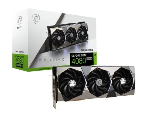 MSI GeForce RTX 4080 SUPER 16GB SUPRIM X GDDR6X 256Bit DX12 DLSS 3 Gaming (Oyuncu) Ekran Kartı