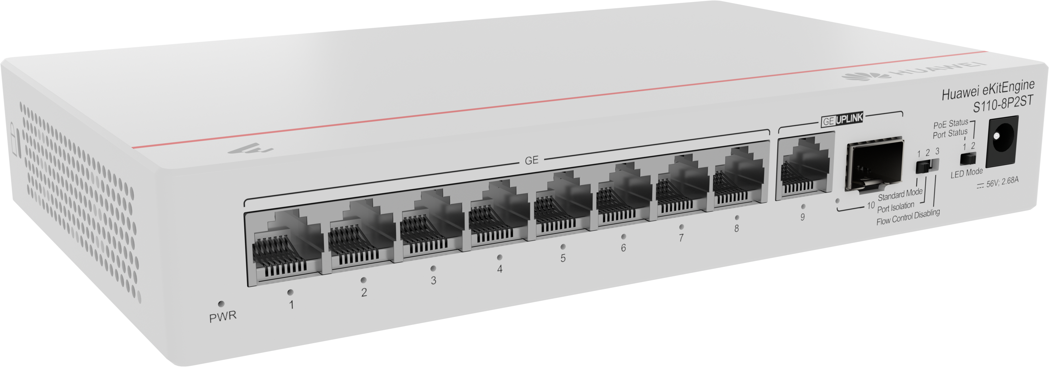 Huawei eKit Engine S110-8P2ST 124W 10 Port 20Gbit/S Yönetilemez Switch
