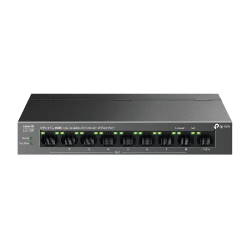 TP-Link  LS109P 9 Port 10/100 Mbps PoE Switch