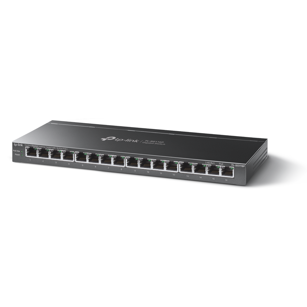 TP-Link TL-SG116P 16 Port 10/100/1000 Mbps Yönetilemez Switch