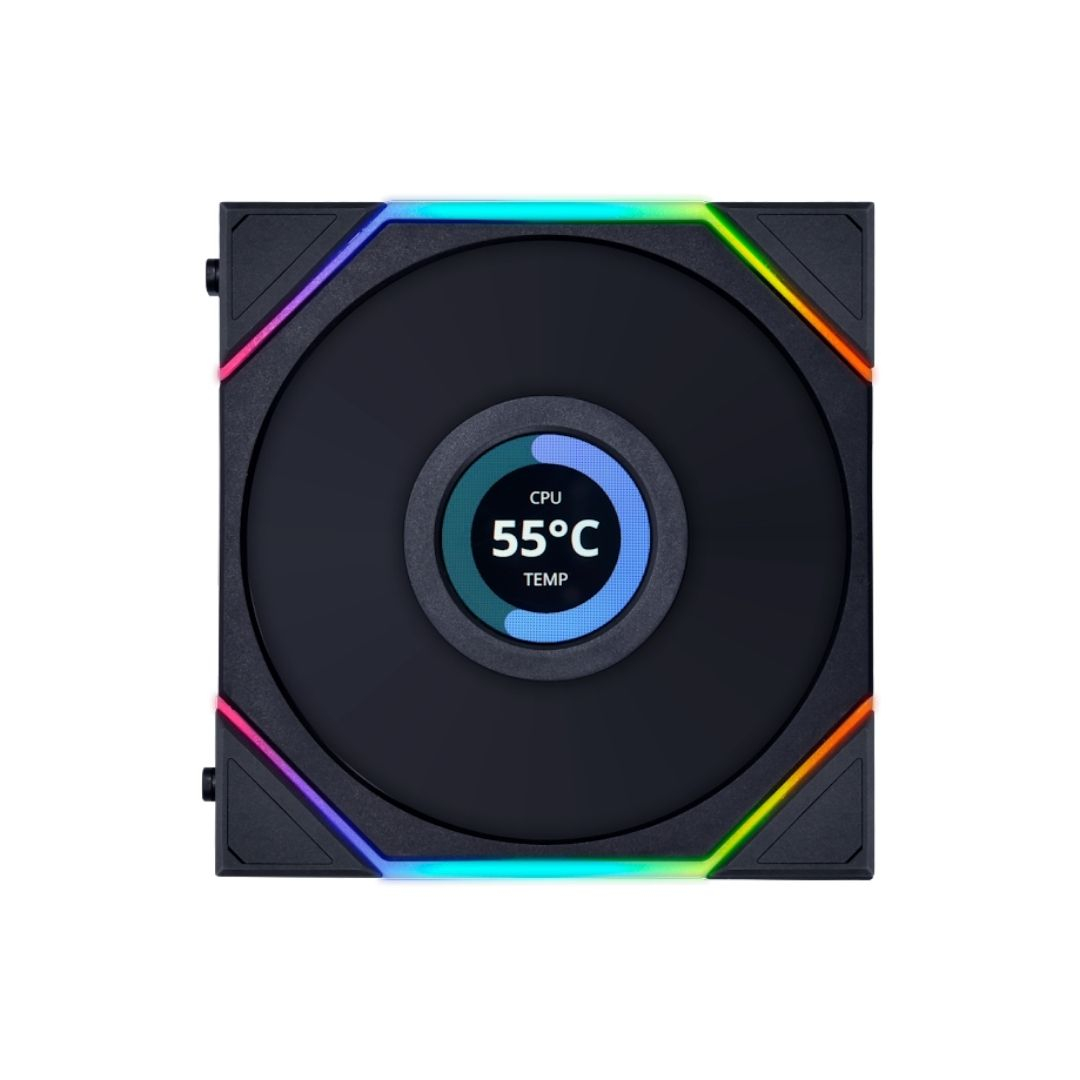 Lian Li UNI FAN TL LCD REVERSE 1x120mm Siyah Kasa Fanı (G99.12RTLLCD1B.00)
