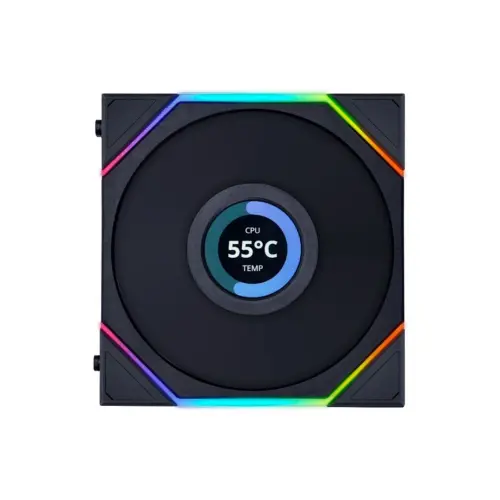 Lian Li UNI FAN TL LCD REVERSE 1x120mm Siyah Kasa Fanı (G99.12RTLLCD1B.00)