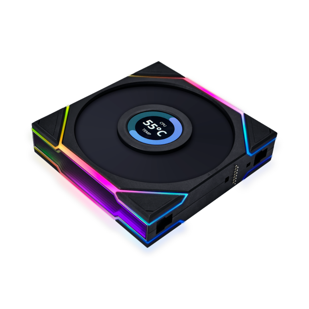 Lian Li UNI FAN TL LCD REVERSE 1x120mm Siyah Kasa Fanı (G99.12RTLLCD1B.00)