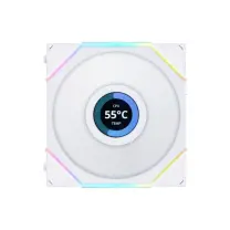Lian Li UNI FAN TL LCD REVERSE 1x120mm Beyaz Kasa Fanı (G99.12RTLLCD1W.00)