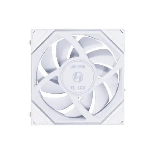 Lian Li UNI FAN TL LCD REVERSE 1x120mm Beyaz Kasa Fanı (G99.12RTLLCD1W.00)
