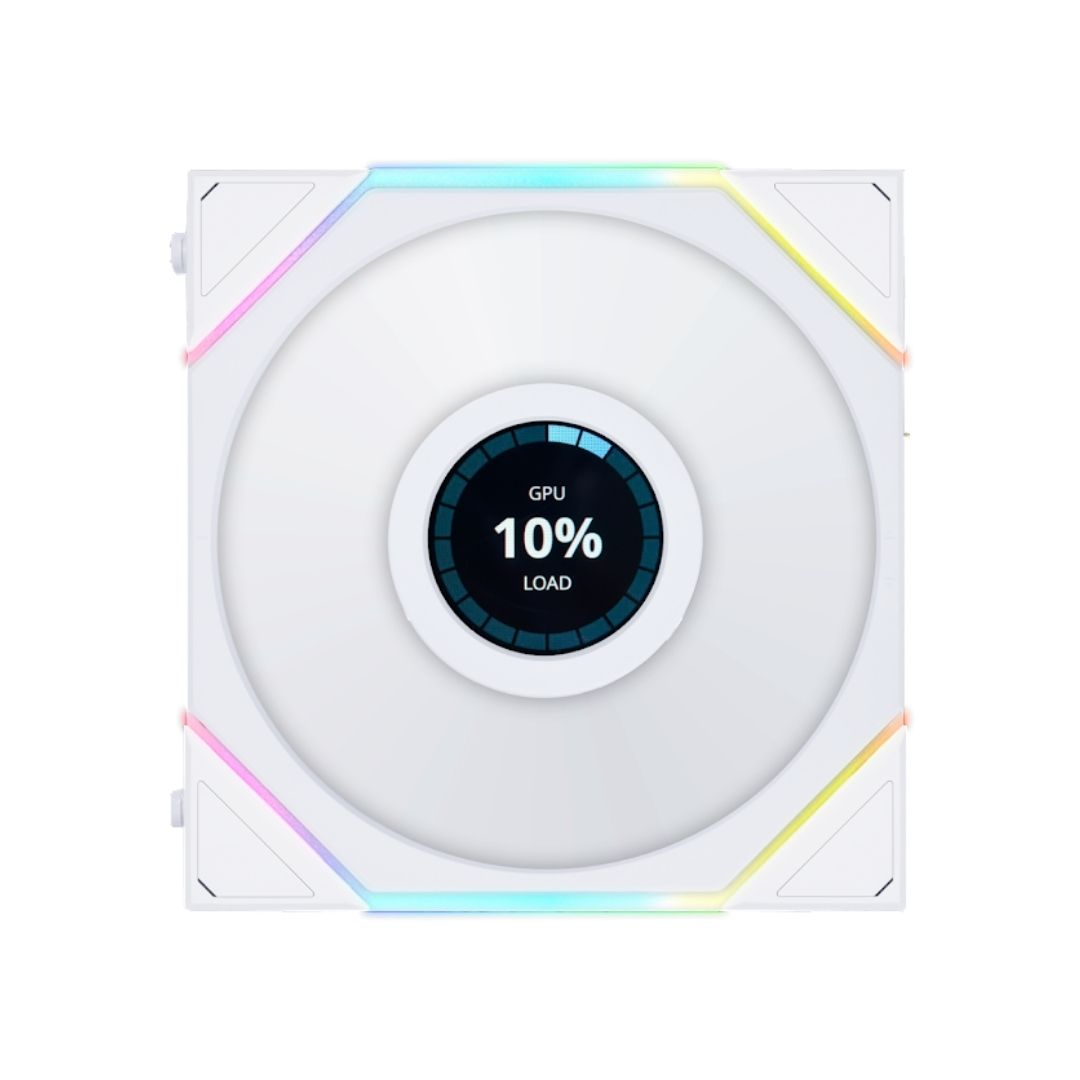 Lian Li UNI FAN TL LCD REVERSE 3x120mm Beyaz Kasa Fanı (G99.12RTLLCD3W.00)
