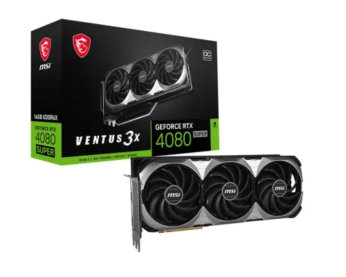 MSI GeForce RTX 4080 Super Ventus 3X 16G OC GDDR6X 256Bit DX12 Gaming (Oyuncu) Ekran Kartı