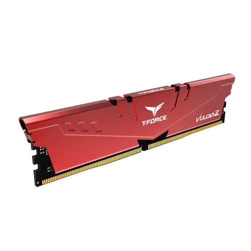 Team T-Force Vulcan Z Red 16GB (2x8GB) 3200Mhz CL16 DDR4 Gaming Ram (TLZRD416G3200HC16FDC01)
