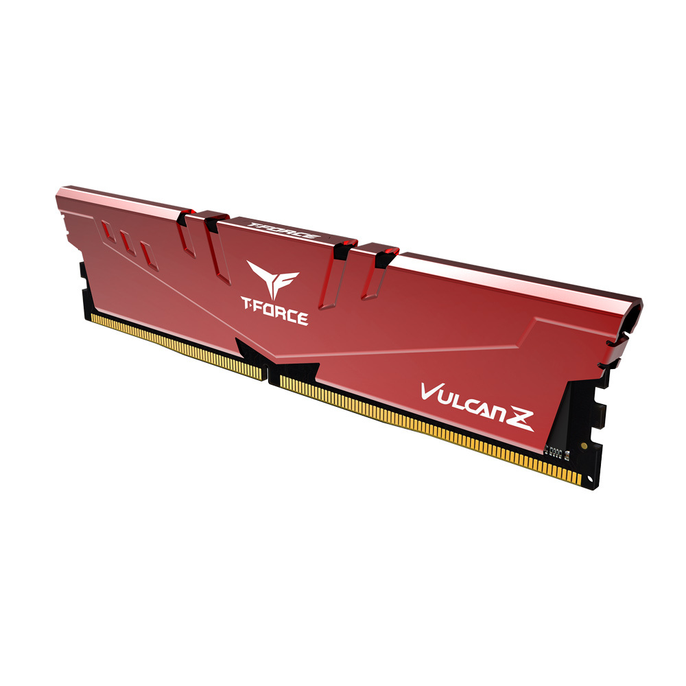 Team T-Force Vulcan Z Red 16GB (2x8GB) 3200Mhz CL16 DDR4 Gaming Ram (TLZRD416G3200HC16FDC01)