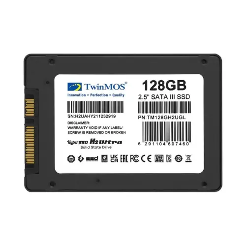 TwinMOS 128GB 580/550Mb/s 2.5″ SATA3 TLC 3DNAND SSD Disk (TM128GH2UGL)