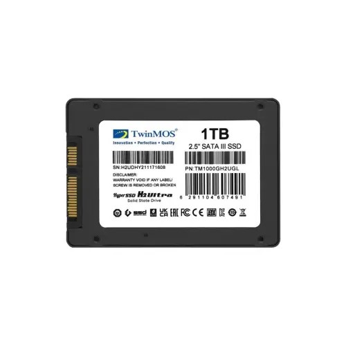 TwinMOS 1TB 580/550Mb/s 2.5″ SATA3 TLC 3DNAND SSD Disk (TM1000GH2UGL)