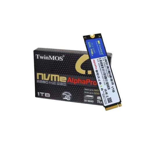 TwinMOS 1TB 3600/3250Mb/s M.2 PCIe Gen3 NVMe SSD (NVMe1TB2280AP)