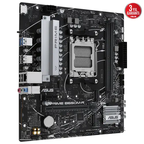 Asus Prime B650M-R AMD B650 AM5 Soket DDR5 7200+(OC)MHz mATX Anakart