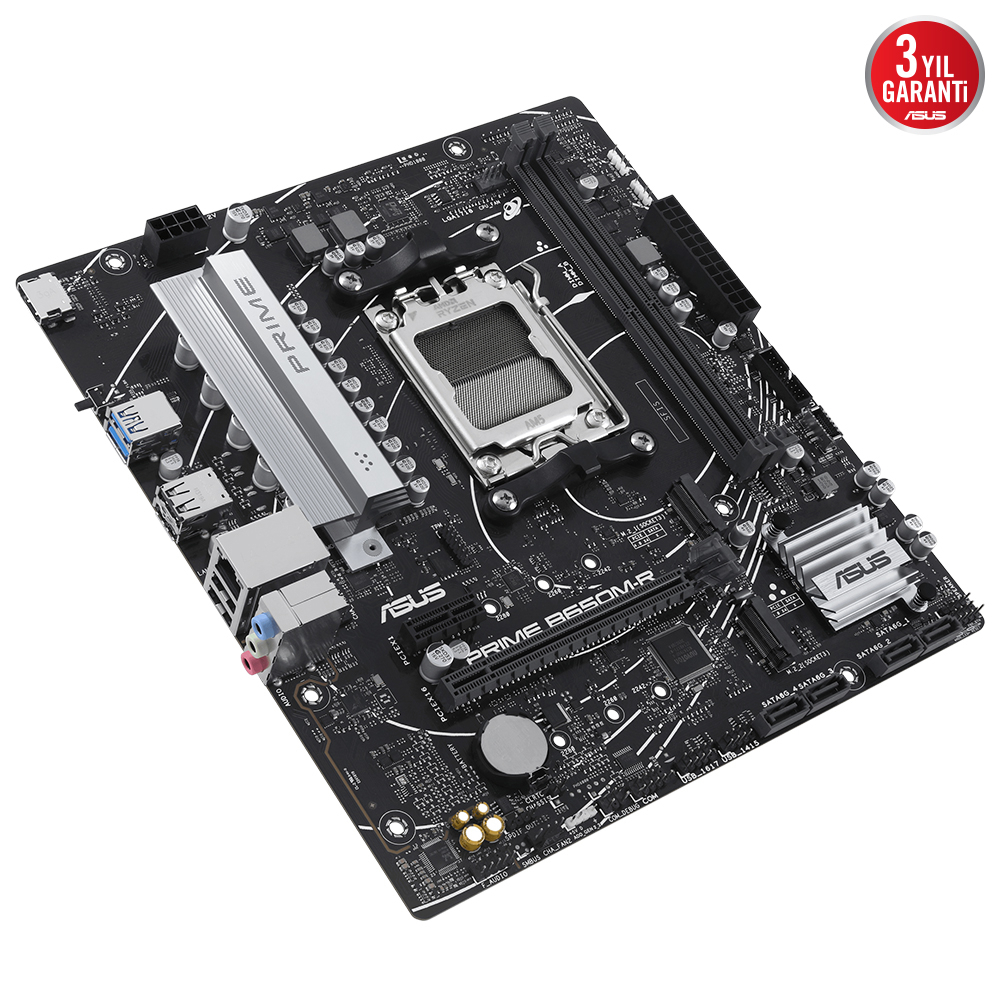 ASUS Prime B650M-R AMD B650 AM5 Soket DDR5 7200+(OC)MHz mATX Anakart