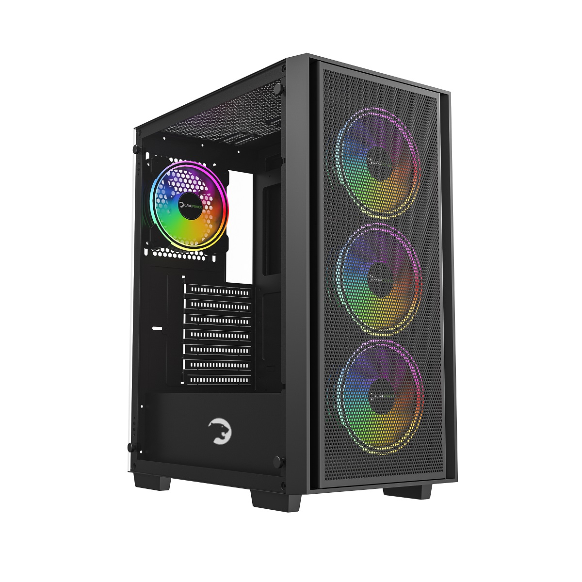 GamePower Flex 4*120mm A-RGB Fan ATX 500W 80+ Bronze Gaming Kasa