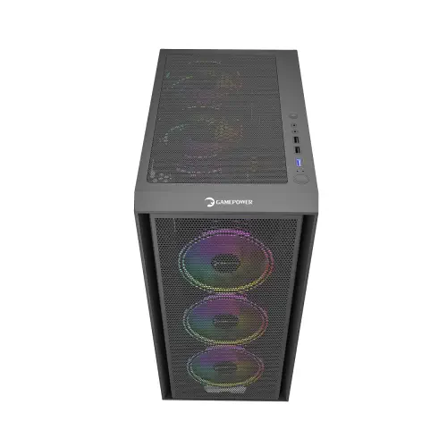 GamePower Flex 4*120mm A-RGB Fan ATX 700W 80+ Gold Gaming Kasa 
