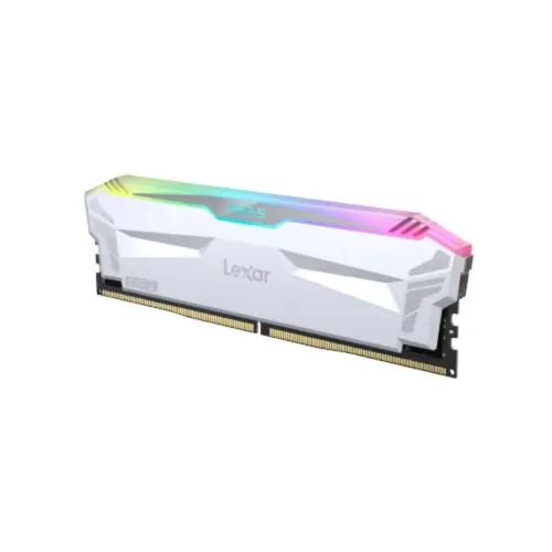 Lexar Ares White RGB 32GB (2x16GB) 6400MHz CL32 DDR5 Gaming Ram (LD5EU016G-R6400GDWA)