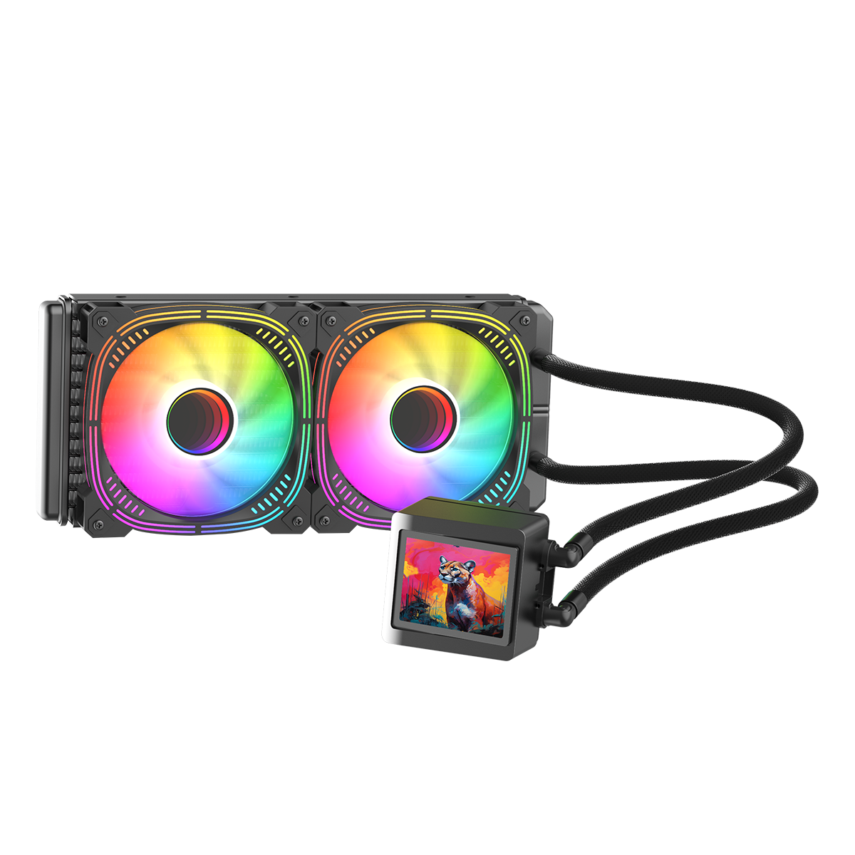 Gamepower Skadi Elite LCD 240 ARGB 240mm Sıvı İşlemci Soğutucu AM5 ve LGA1700 Uyumlu