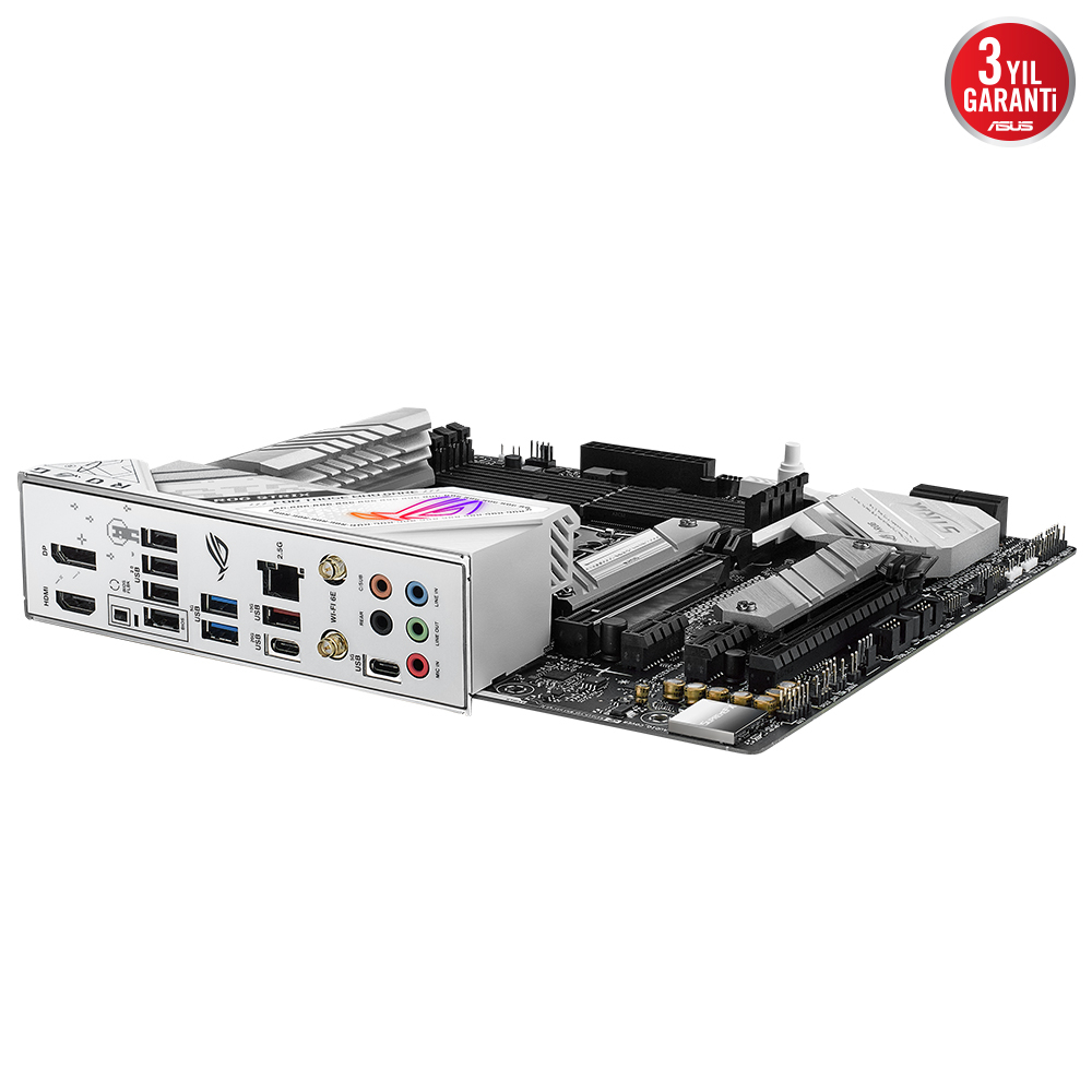 ASUS ROG Strix B760-G Gaming WIFI D5 Intel B760 Soket 1700 DDR5 7800(OC)MHz mATX Gaming (Oyuncu) Anakart
