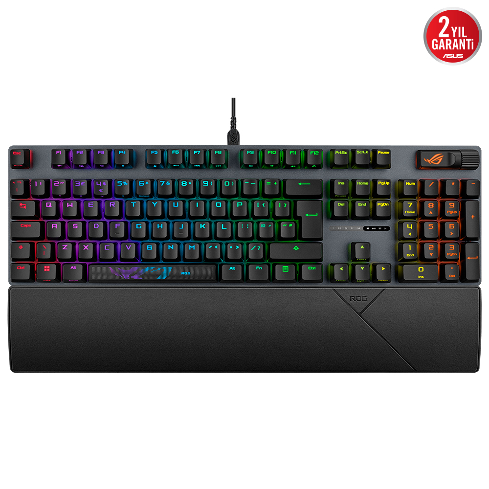ASUS ROG Strix Scope II NX TR Q Snow Switch RGB Kablolu Gaming (Oyuncu) Klavye