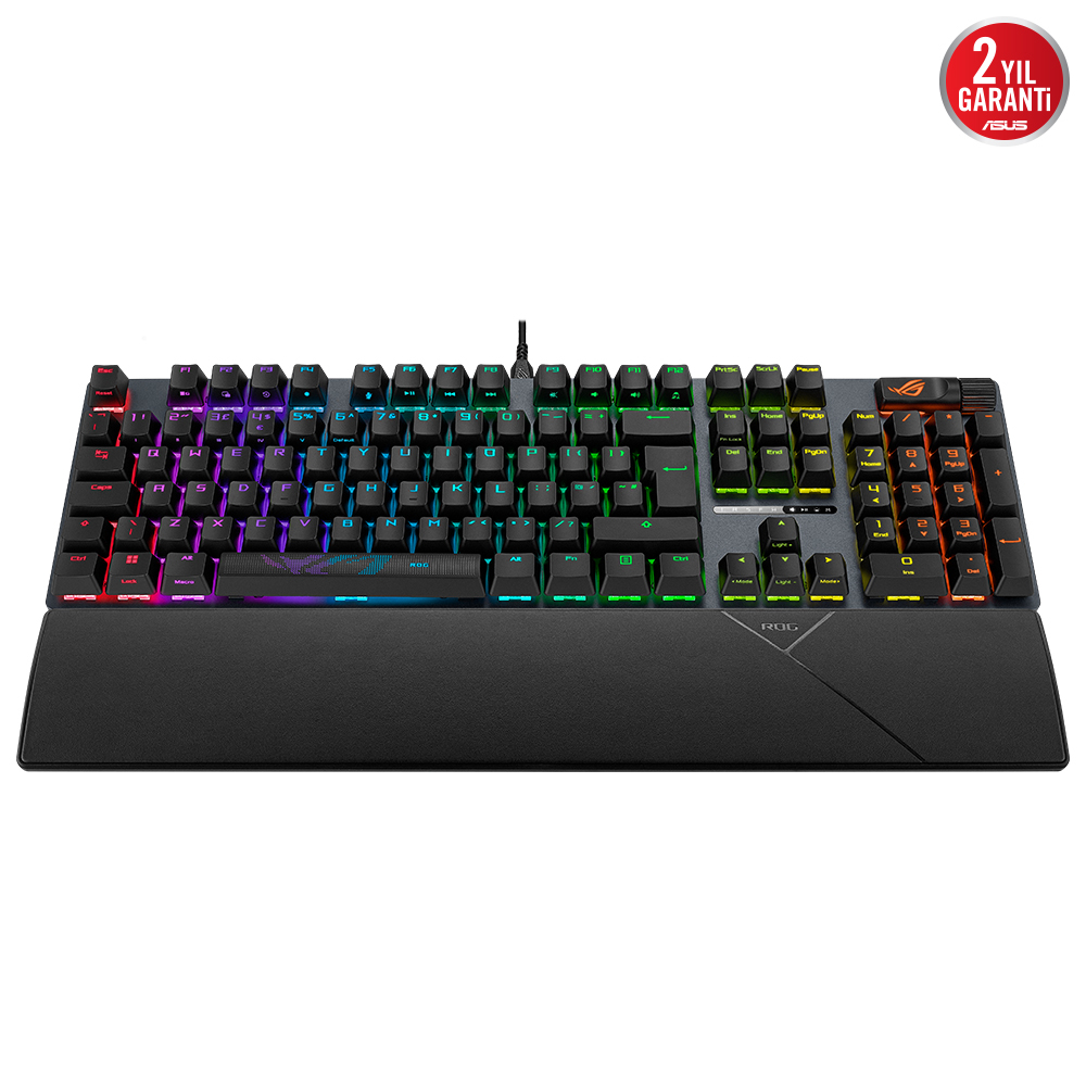 ASUS ROG Strix Scope II NX TR Q Snow Switch RGB Kablolu Gaming (Oyuncu) Klavye