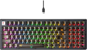 Havit Gamenote KB875L Rgb Transparan Red Switch Mekanik Gaming (Oyuncu) Klavye