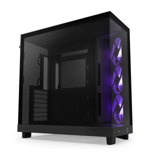 NZXT H Series H6 Flow RGB CC-H61FB-R1 Siyah ATX Mid Tower Gaming (Oyuncu) Kasa