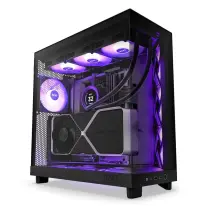 NZXT H Series H6 Flow RGB CC-H61FB-R1 Siyah ATX Mid Tower Gaming (Oyuncu) Kasa