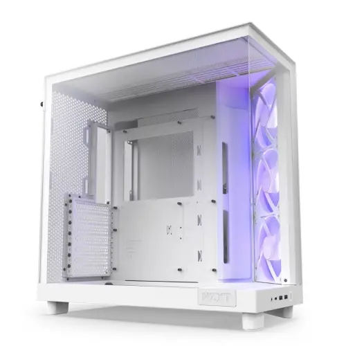 NZXT H Series H6 Flow RGB CC-H61FW-R1 Beyaz ATX Mid Tower Gaming (Oyuncu) Kasa