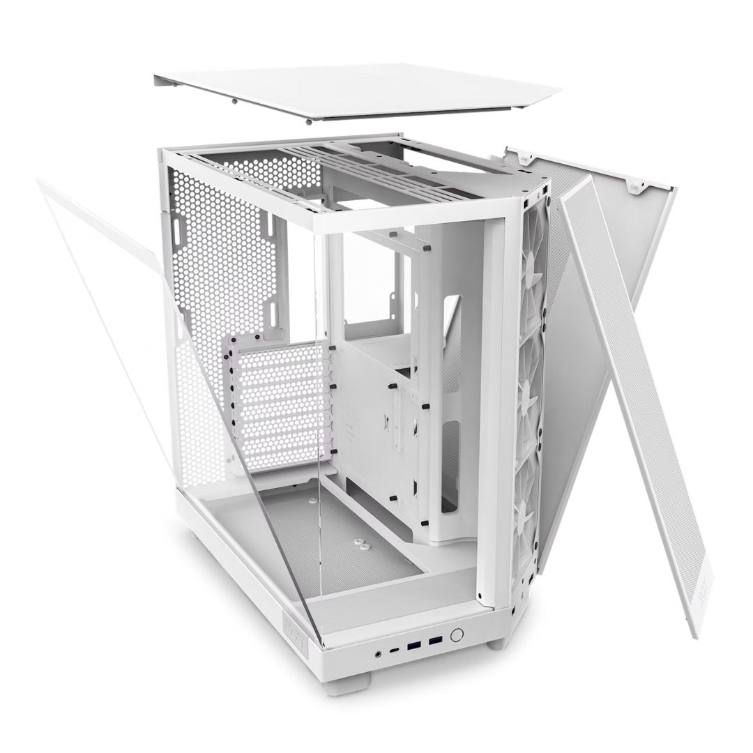 NZXT H Series H6 Flow CC-H61FW-01 Beyaz ATX Mid Tower Gaming (Oyuncu) Kasa