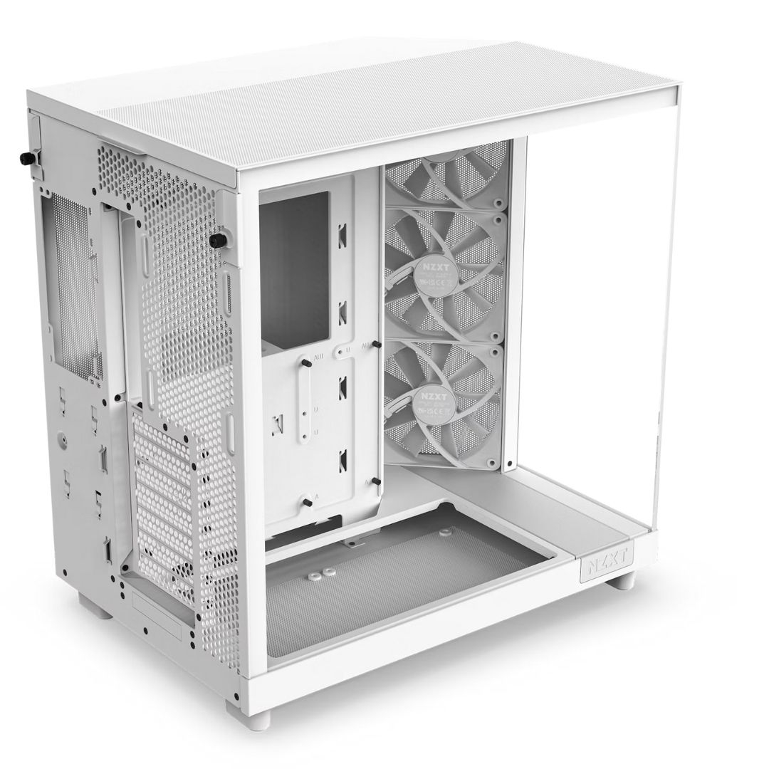 NZXT H Series H6 Flow CC-H61FW-01 Beyaz ATX Mid Tower Gaming (Oyuncu) Kasa