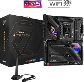 Asrock Z790 Taichi 90-MXBJD0-A0UAYZ Intel Z790 Soket 1700 DDR5 7200+(OC)MHz EATX Gaming (Oyuncu) Anakart