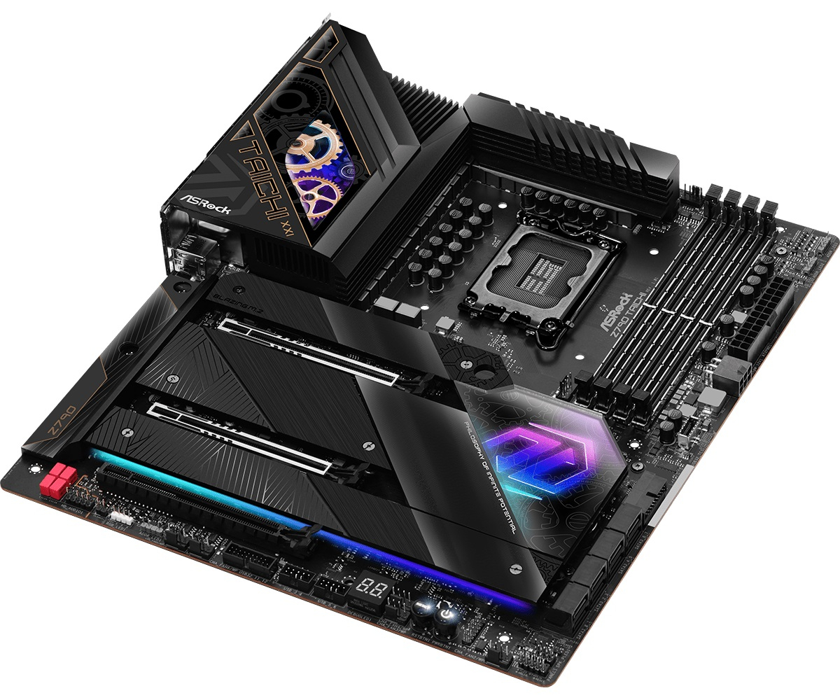 Asrock Z790 Taichi 90-MXBJD0-A0UAYZ Intel Z790 Soket 1700 DDR5 7200+(OC)MHz EATX Gaming (Oyuncu) Anakart