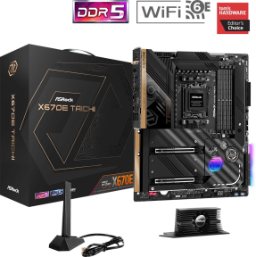Asrock X670E Taichi 90-MXBJ00-A0UAYZ AMD X670 Soket AM5 DDR5 7800+(OC)MHz EATX Gaming (Oyuncu) Anakart